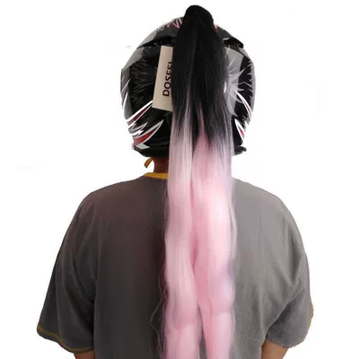 Suction Cup Helmet Decoration | Motosiklet dəbilqələri - black-pink-gradient-color