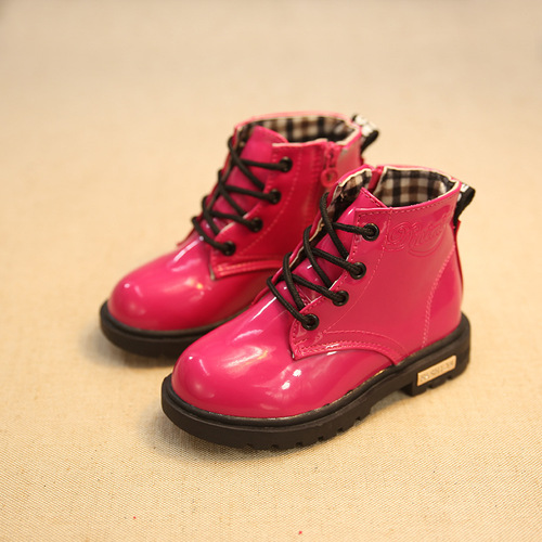 2025 Autumn/Winter Children's Martens Boots Korean Style Boots Warm Shoes Snow Boots