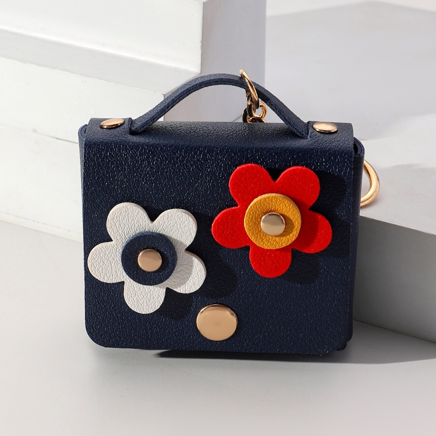 Cartoon Style Flower Pu Leather Women's Bag Pendant Keychain display picture 1