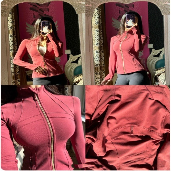 Swift Speed Yoga Jacket for Women, Quick-Drying, Slim-Fitting, Gold Zipper, Fitness Running, Slimming, Sun Protection Sports Jacket Swift Speed Yoga Jacket for Women, Quick-Drying, Slim-Fitting, Gold Zipper, Fitness Running, Slimming, Sun Protection Sports Jacket