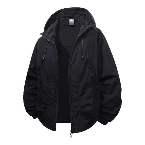 Limited-time unisex hooded sun protection clothing, summer lightweight loose breathable ice silk quick-drying outdoor sports beachwear
