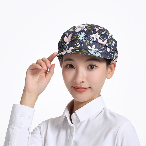Korean-style grease-proof chef hat for girls, kitchen home use, cooking frying food food work pack hair cover dining hygiene hat