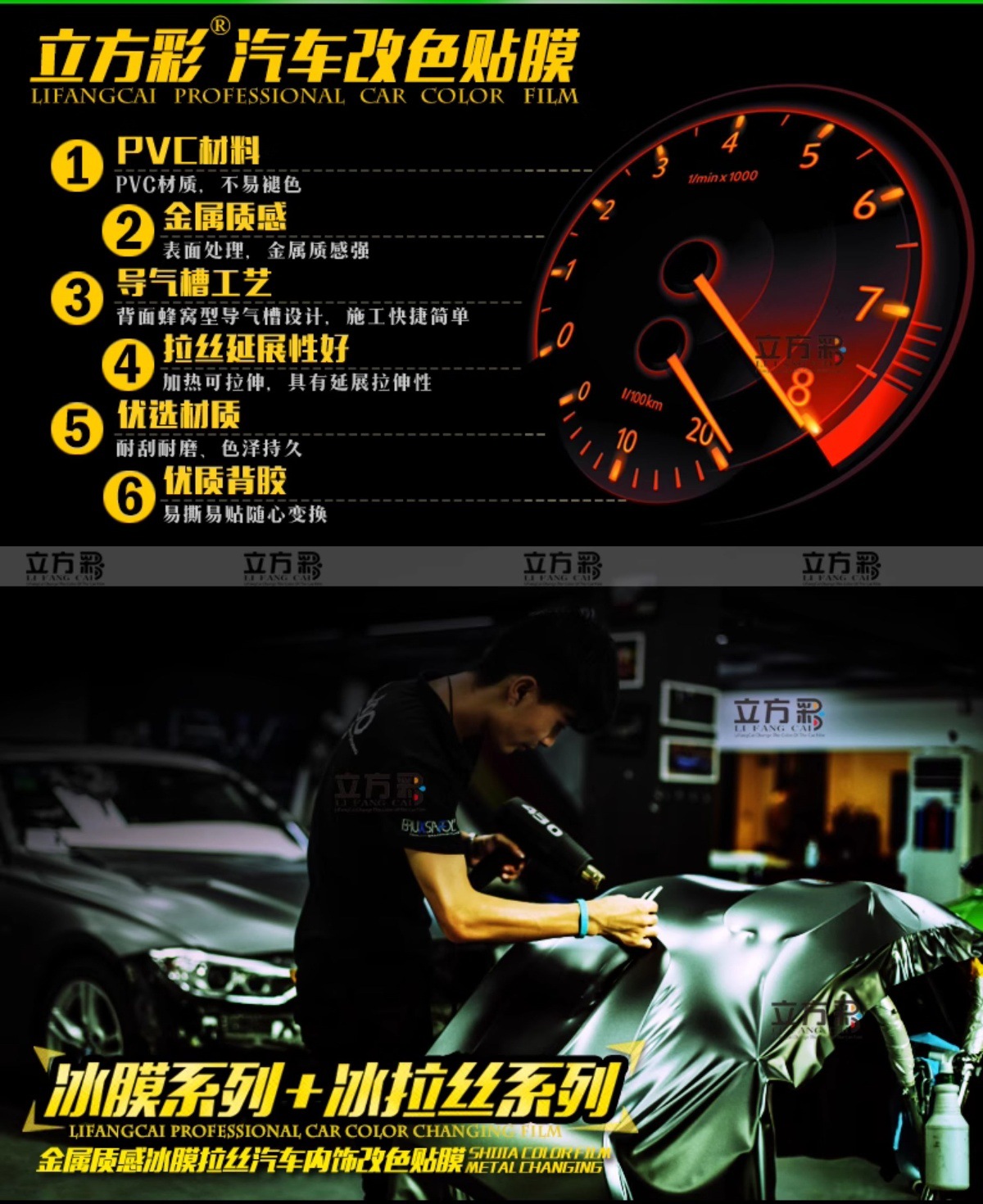 Car Color Changing Film Brushed Ice Film Interior Body Sticker Self-Adhesive Matte Protective Car Clothing Motorcycle Car Film