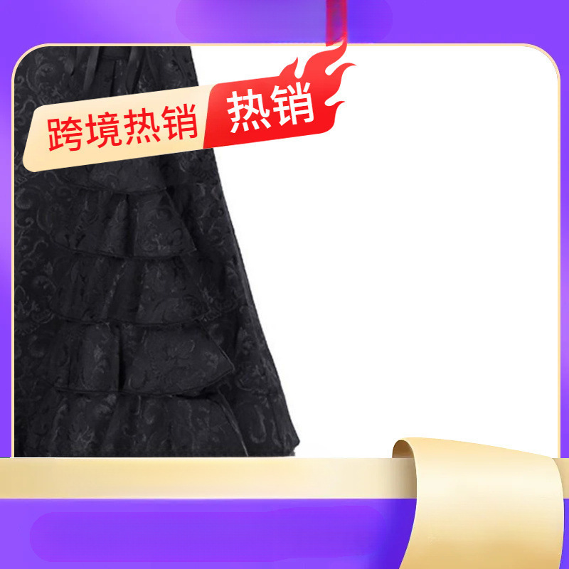 Punk Vintage Jacquard Mermaid Skirt女个性朋克复古提花鱼跨境|undefined