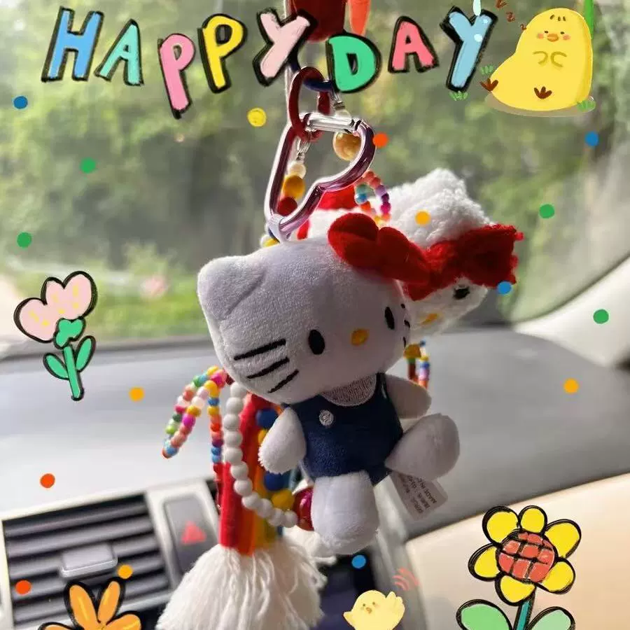Hello Kitty, плюшевый брелок, кукла