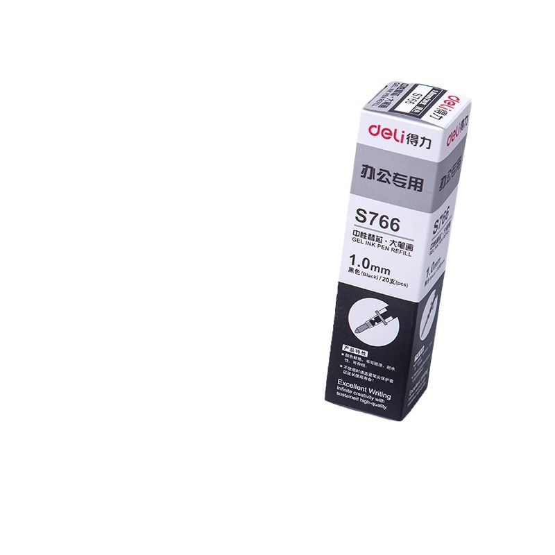 Repuestos de Gel Negro Punta de Bala S761 S765 S766 de Plástico para Oficina y Estudiantes