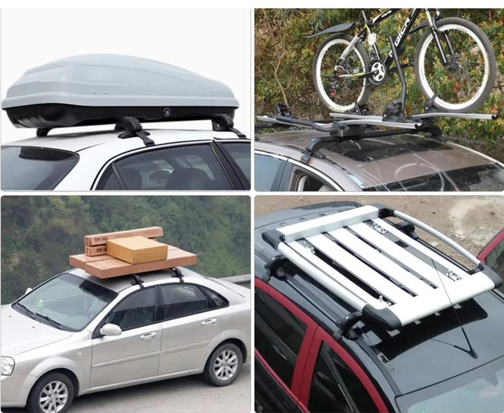 Universal Car Luggage Rack Crossbar Travel Rack Car Crossbar Luggage Frame Suitcase Bicycle Rack Crossbar