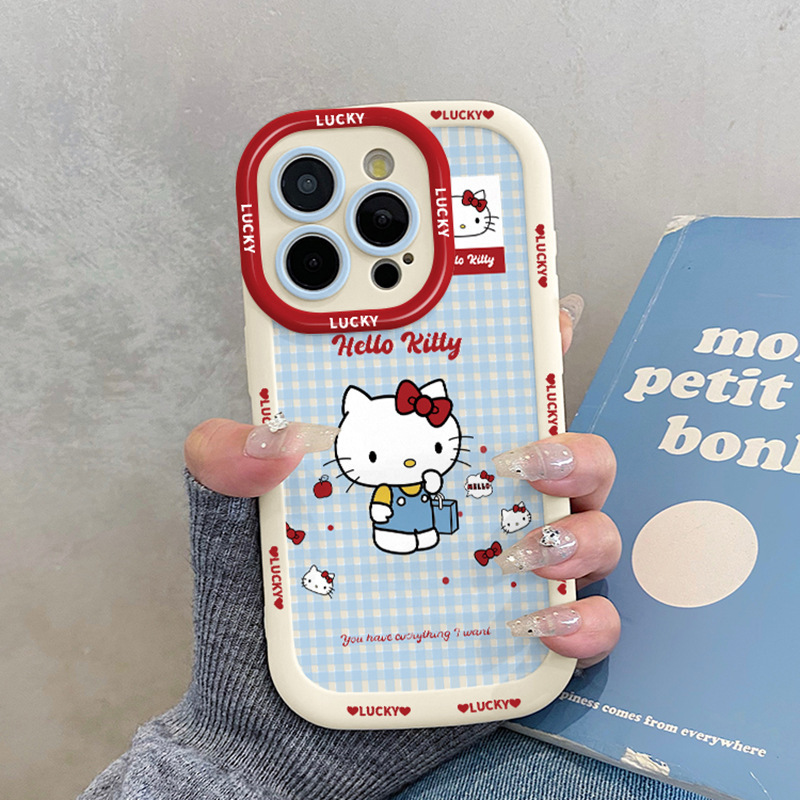 Super Cute Kt Cat Phone Case Suitable for iPhone 16 Pro Max, Apple 13 Cartoon 15 Plus Silicone iPhone 17