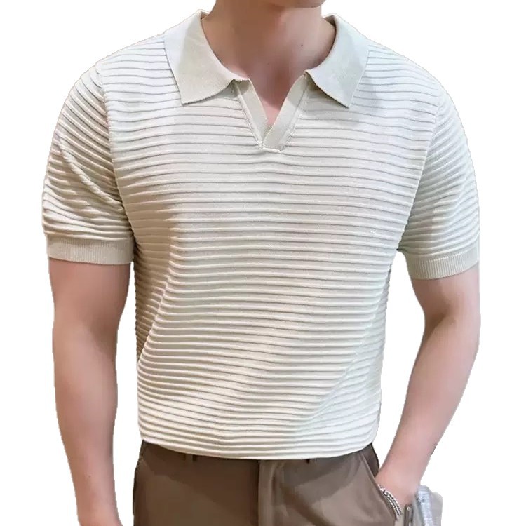 Inventario de tela tejida de doble capa hueca textural conjunto casual primavera y verano camiseta invierno plumón ropa de algodón