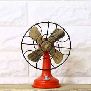 Retro Nostalgic Decoration Ornaments Display Bar Electric Fan Creative Old-Fashioned Cafe Living Room Home Scandinavian