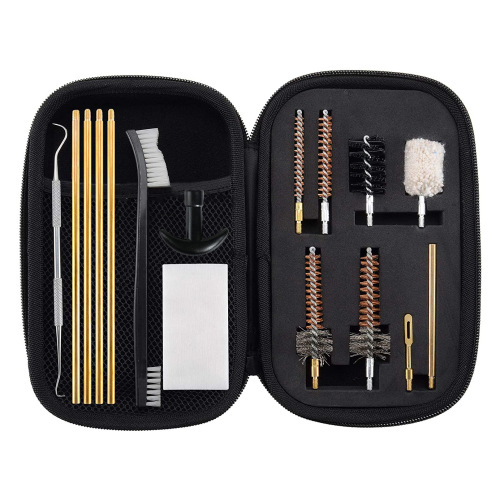 Cross-border hot-selling brass firearm maintenance tool kit 18-piece gun brush set barrel maintenance brush combination