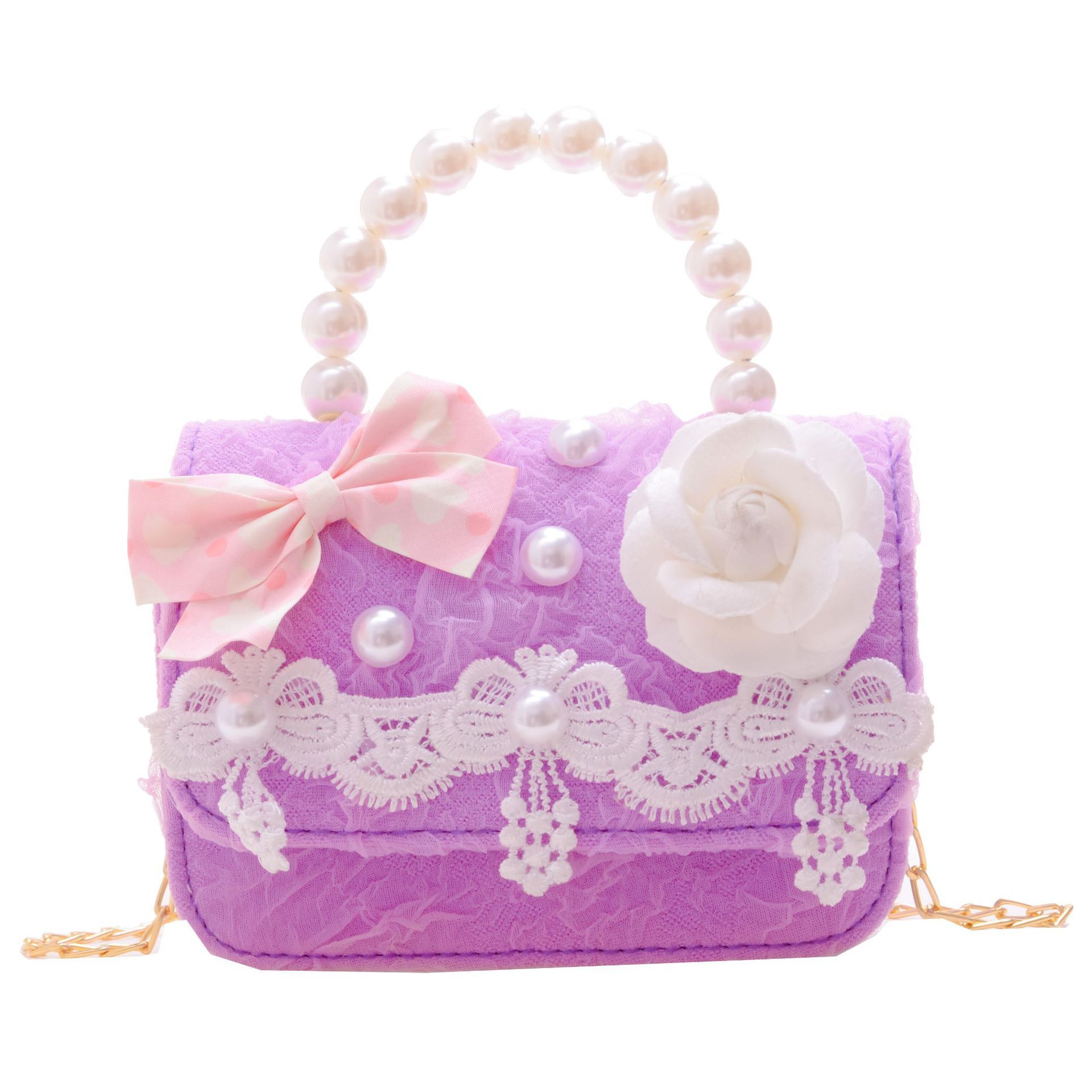 Bolsa para niños bolsa de mensajero de aire exterior 2022 nueva niña moda linda princesa bolsa de hombro pequeña fragancia bolso