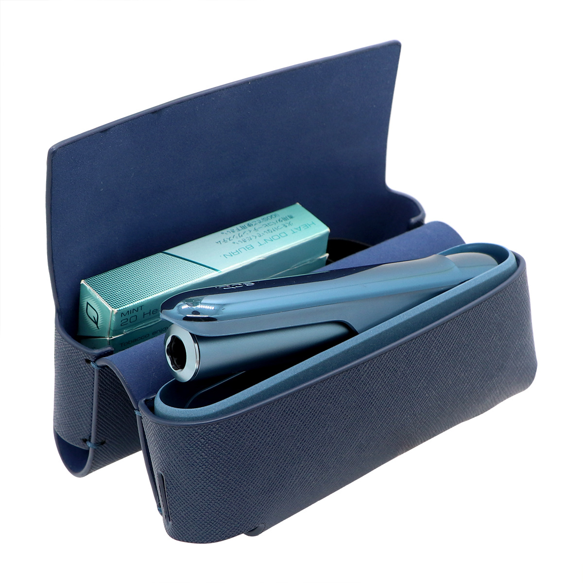Cross-patterned portable IQO ILUM leather case, 6th/7th generation Luma storage bag, available for dropshipping with free shipping across borders.