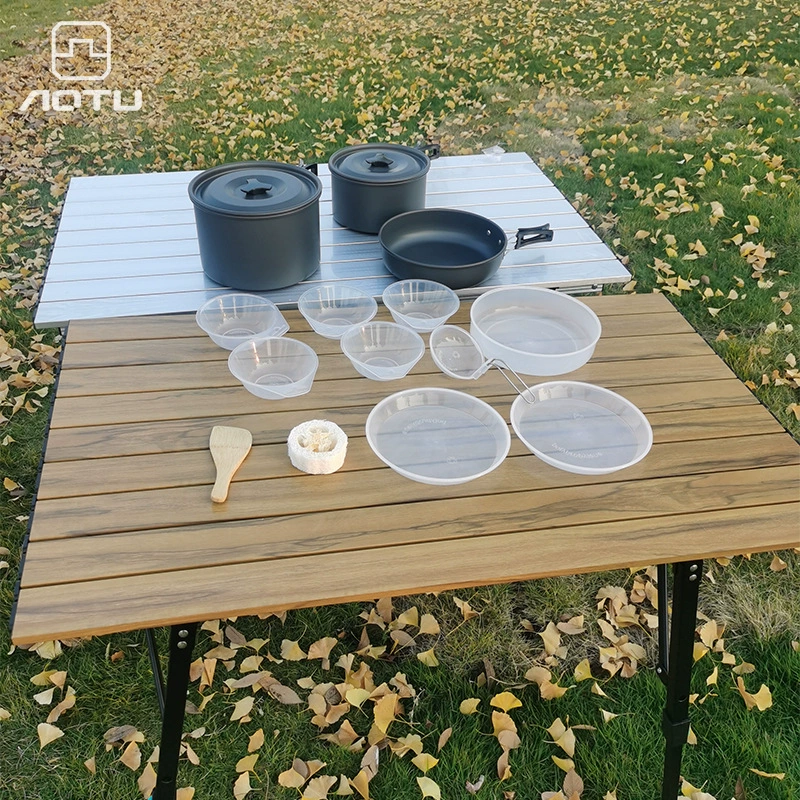 4-5 человек набор горшок Открытый Кемпинг принадлежности для пикника оборудование горшок комбинированный костюм антипригарная сковорода портативная TH0132