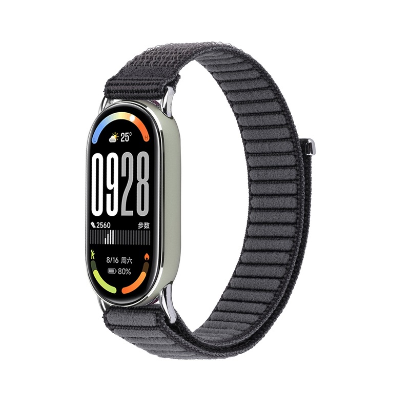 适用小米手环10表带波浪纹尼龙回环编织表带 mi band8/9 尼龙表带|undefined