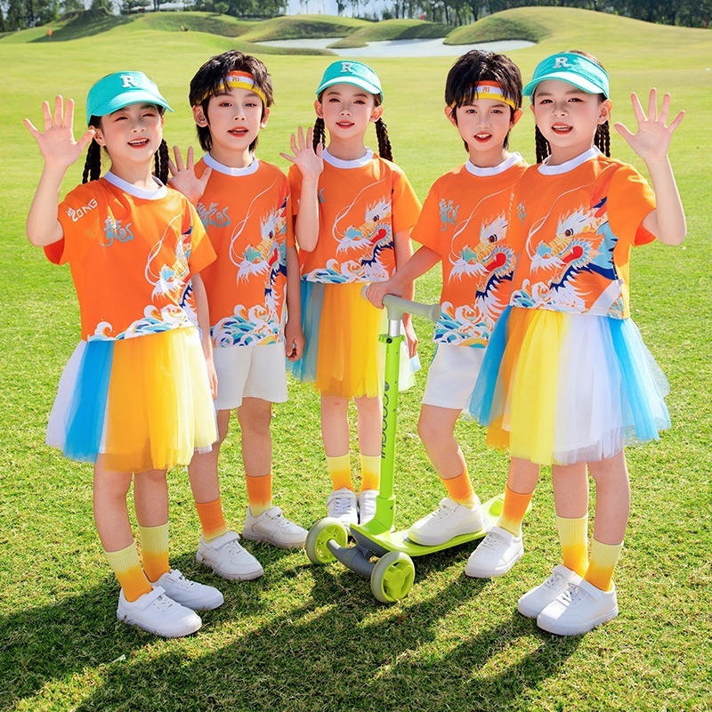 六一儿童表演服装小学生运动会啦啦队合唱演出服幼儿园毕业照班服