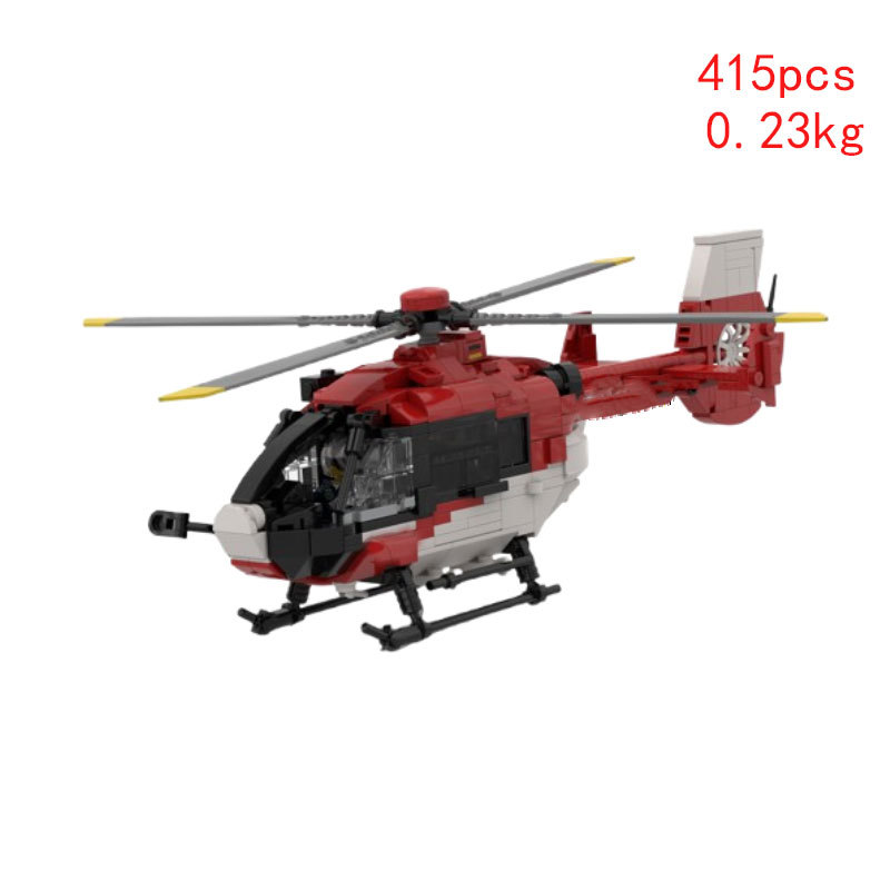 Red Airplane Construction Toy Educational Building Block Model_voghion.com