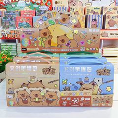 卡通系列文创手提包儿童节日礼物盒含公仔DIY手链便签本文具盲盒