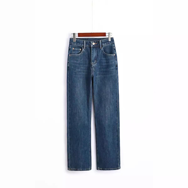 Nanyou High-Quality Four-Way Stretch Jeans! 2026 Spring New High-Waisted Slimming Straight Wide-Leg Pants 603