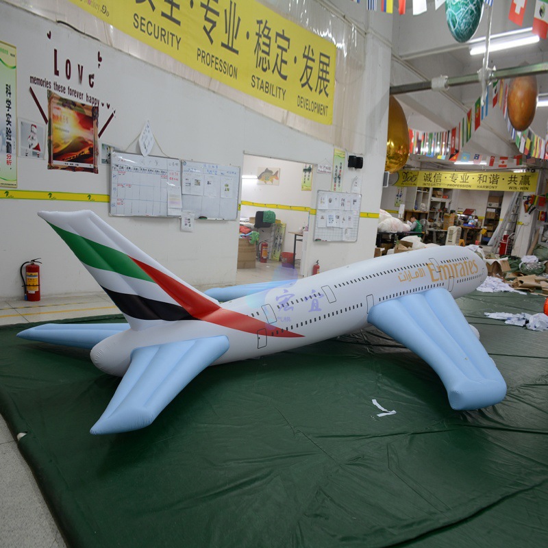 厂家直销儿童充气玩具充气飞机模型充气玩具飞机民航充气仿真飞机