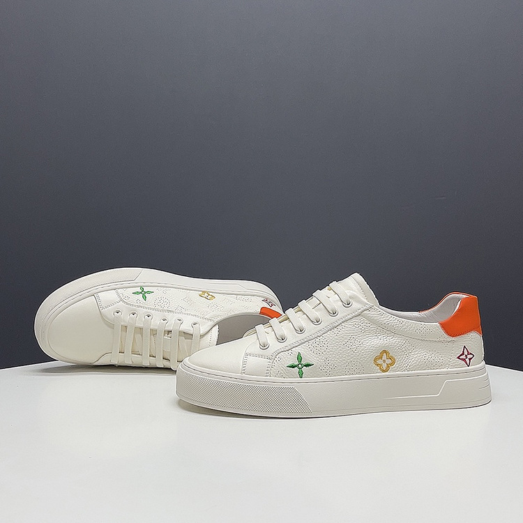 Men's Sneakers, Breathable Genuine Leather White Shoes, Men's High-End Shoes, Men's High-End Low-Top Flat Shoes, Trendy Brands Men's Sneakers, Breathable Genuine Leather White Shoes, Men's High-End Shoes, Men's High-End Low-Top Flat Shoes, Trendy Brands