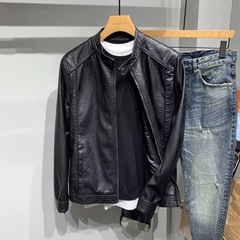 美伦英迪机车皮衣男装外套男士2025秋季新款韩版潮流修身帅气立