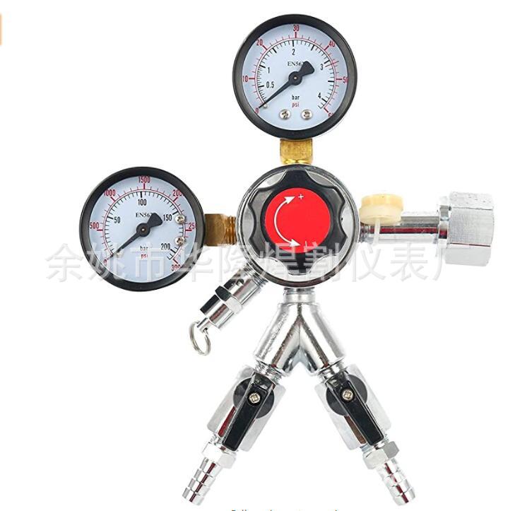 啤酒机CO2减压表二出减压阀