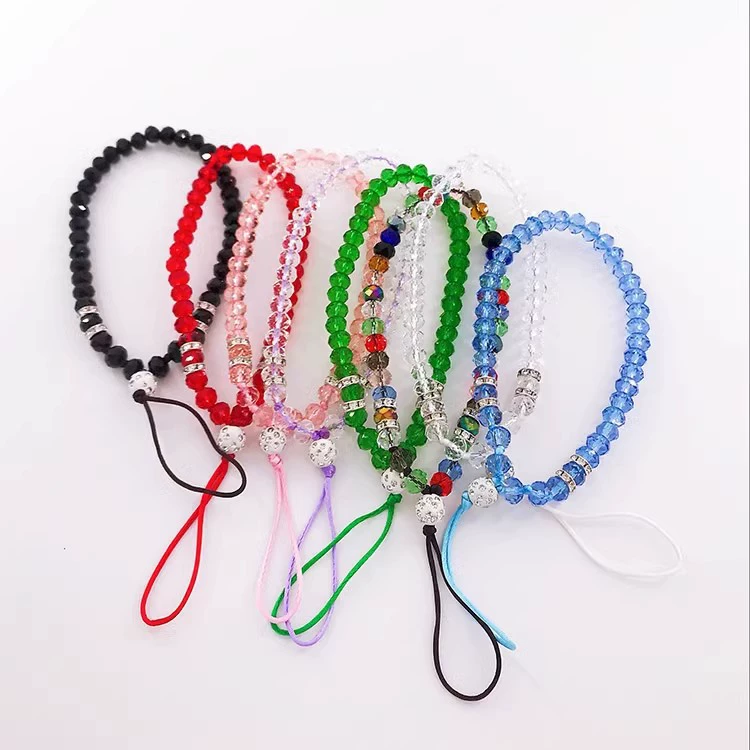 Crystal bracelet, mobile phone, creative strap, short universal phone case