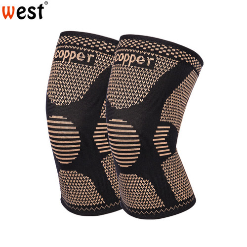 Cross-border sports knitted copper fiber knee pads badminton fitness running basketball outdoor cycling protective gear