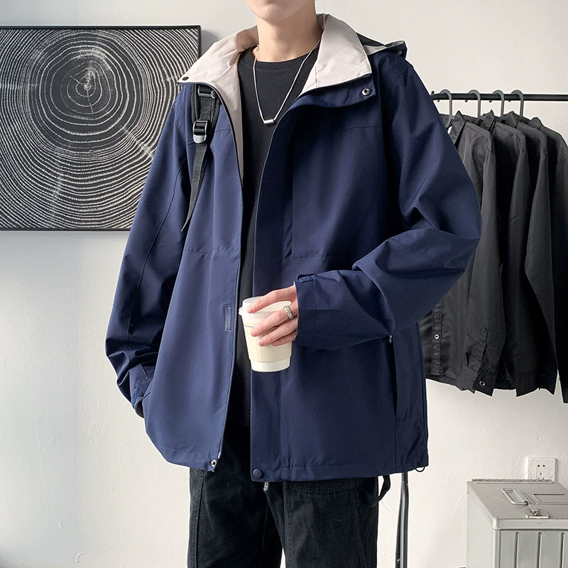 08A Спортивные куртки мужские 2024 весна новая повседневная куртка мужской весенний тренд водонепроницаемая наружная куртка