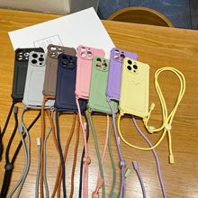 适用苹果16promax卡包手机壳iphone15插卡硅胶撞色保护套跨境卡槽