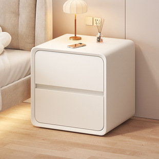 2023 New Mini Gap Storage Rack Bedside Table Small Modern Simple Very Narrow Bedside Cabinet Cream Style Super Narrow