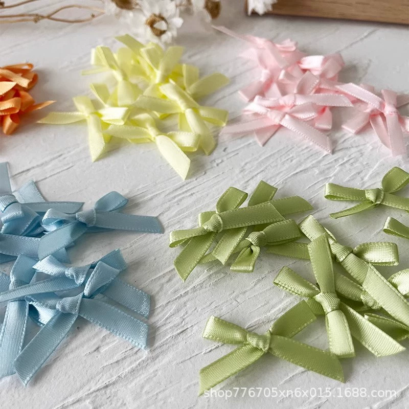 6 мм ширина двухсторонняя лента бант украшения балет ветер ins с упаковкой карты материал для небольших аксессуаров