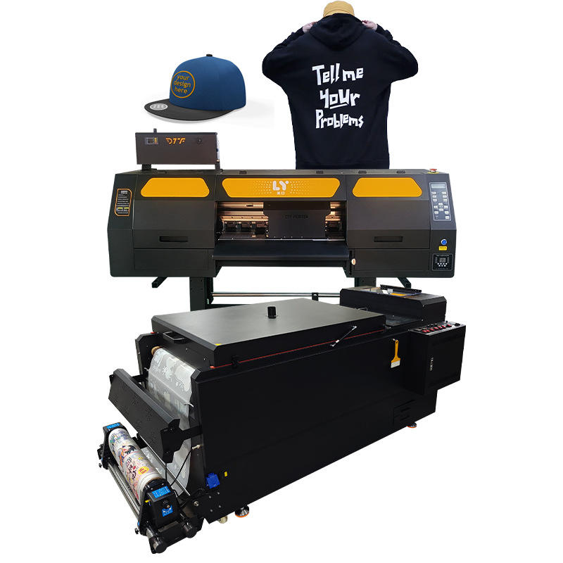 Máquina de impresión de estampado en caliente de tinta blanca digital de alta velocidad personalizada 5 aspersores i3200 máquina de impresión de transferencia térmica de corte de ropa image 6