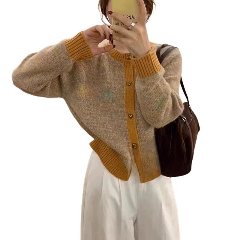 法式毛衣开衫外套女2025秋季新款宽松气质温柔百搭显瘦洋气上衣女|undefined