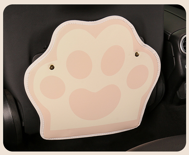 Cute Cat Paw Car Seat Back Anti-Kick Pad for Women, Universal for Rear Seats, Starting at 13 Yuan, Car Anti-Kick Pad for Rear Seats, Universal