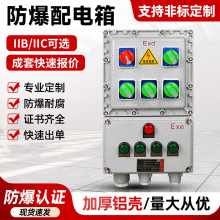 防爆照明动力电箱配电装置气体粉尘成套检修开关铝合金接线箱供应