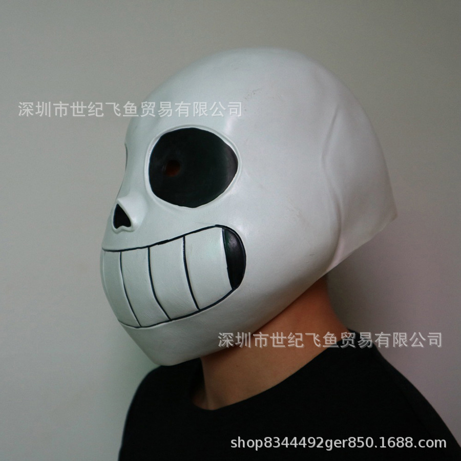Juego undertale bajo la leyenda máscara Halloween partido personalidad vestido Cosplay Sans cabeza cubierta