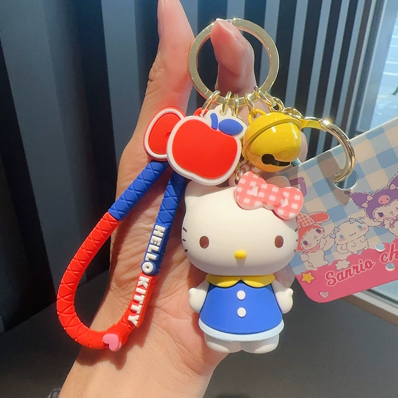 Плюшевый брелок Sanrio Hello Kitty, оригинал, мягкая подвеска 11×7.5 см, коллекционный талисман