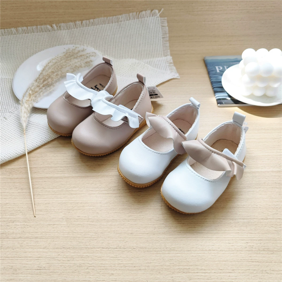 Children's shoes for leather shoes, footwear for early age for princess, soft sole