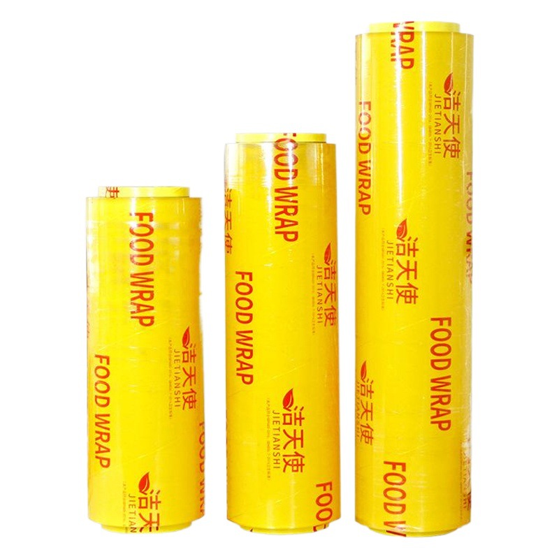 Rollo grande de film de PVC desechable para salones de belleza, uso comercial, supermercados, frutas, uso doméstico, grado alimenticio, venta al por mayor desde una sola pieza