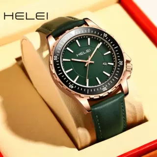 赫雷HELEI品牌新款户外运动防水腕表日历男士石英手表一件代发