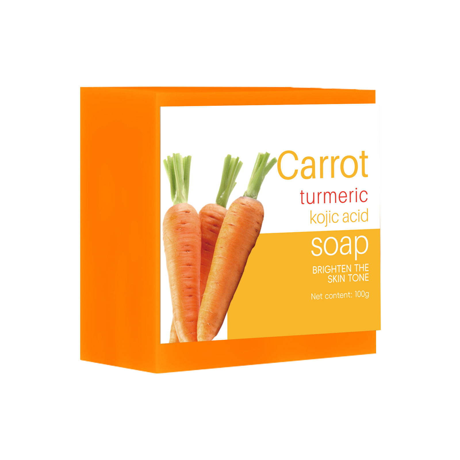 Comercio exterior transfronterizo jabon de zanahoria jabon de vitamina A jabon de zanahoria jabon de aceite esencial de limpieza facial jabon de baño jabon amarillo jabon