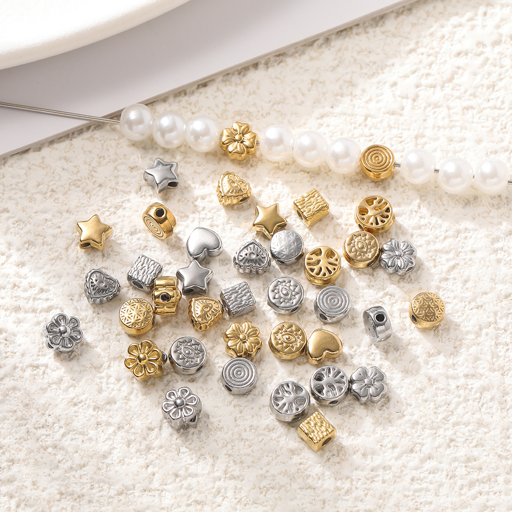 8g Weight Beads Jewelry Making Type DIY Ornament Accessories Classification 10 PCS/Package Quantity 304 Stainless Steel Material Solid Color Pattern All Seasons Season Polished Finish Simple Style Style 10 PCS/Package 304 Stainless Steel Solid Color Polished DIY Ornament Accessories Beads 3