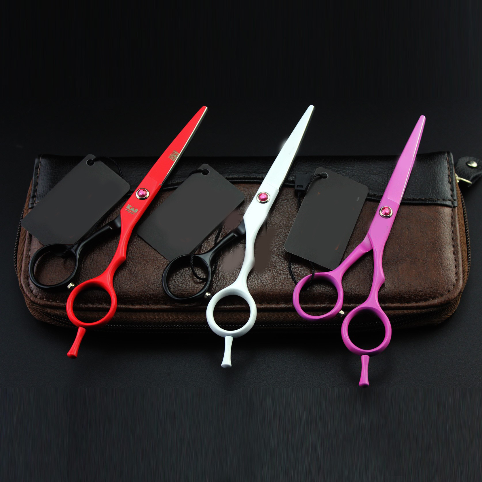 5.5寸  彩色烤漆美发剪 平剪  牙剪 打薄剪