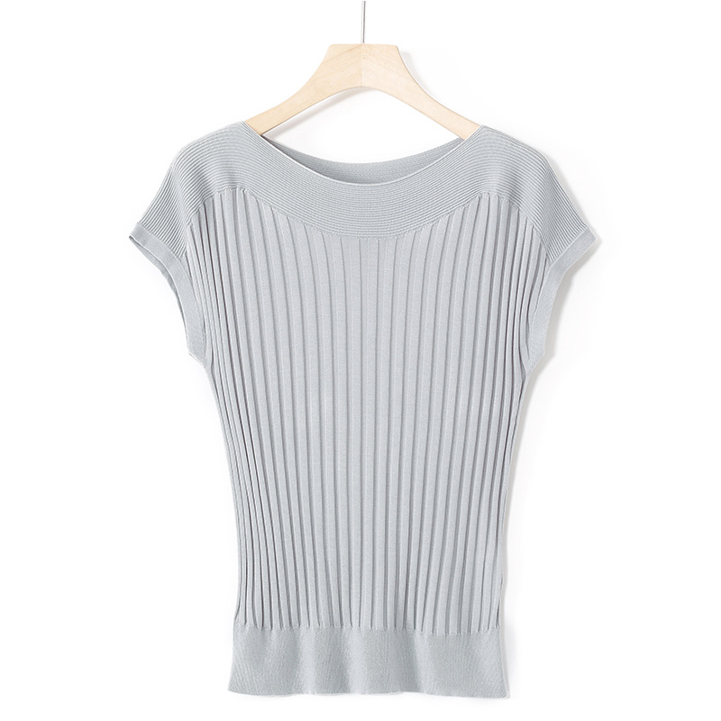 Silk knitted summer thin sweater for leisure