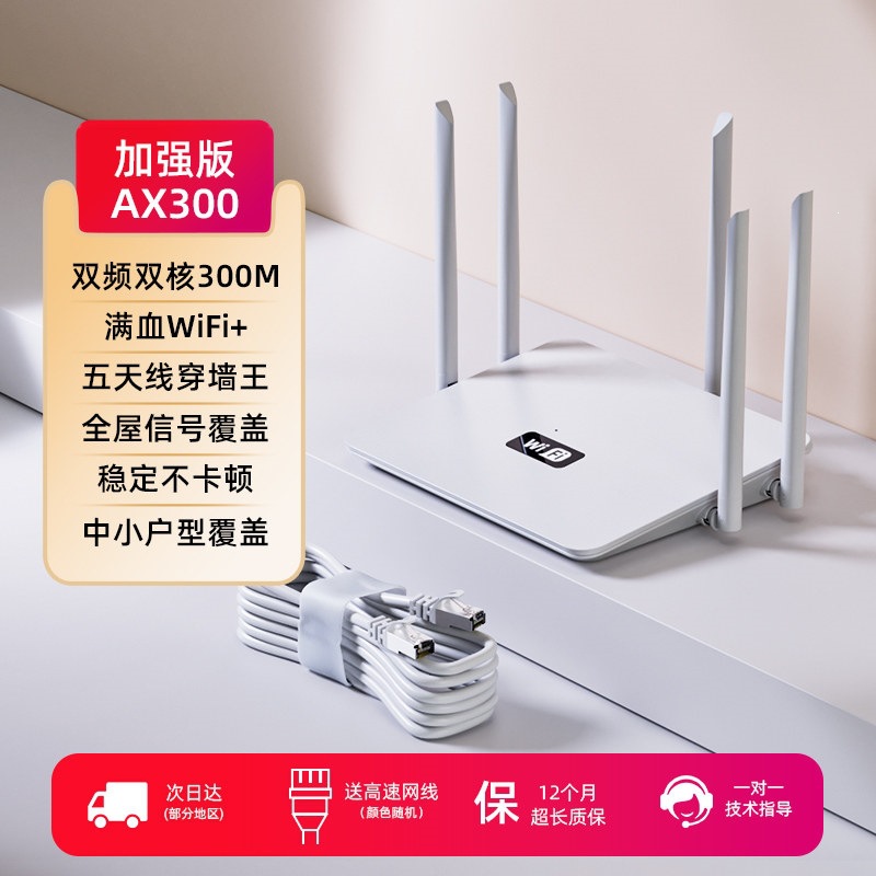 White five antennas [Passing wall/stable non -stuck] Send network cable