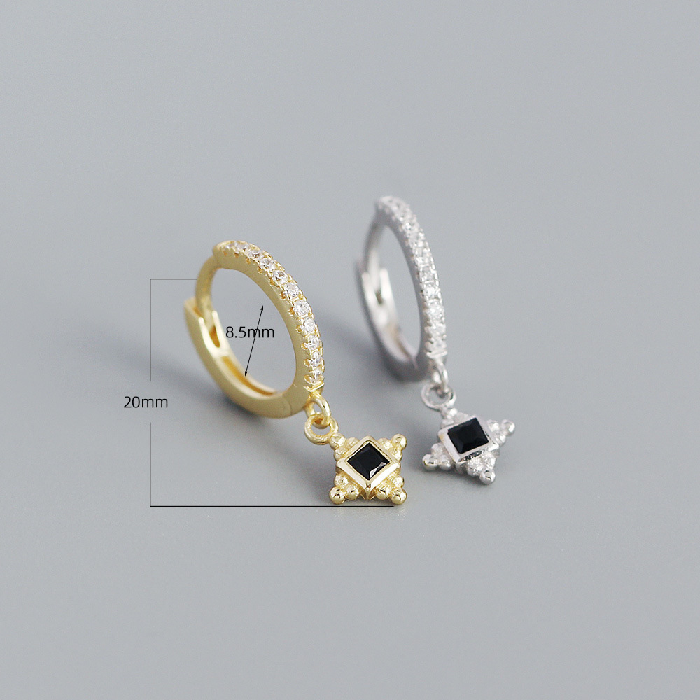 Yhe0396 Européen Et Américain Du Commerce Extérieur Vente Chaude S925 Argent Ins Doux De Luxe Rétro Earclip Boucles D'oreilles Tout Assorti Argent Boucles D'oreilles Oreille Goujons display picture 2