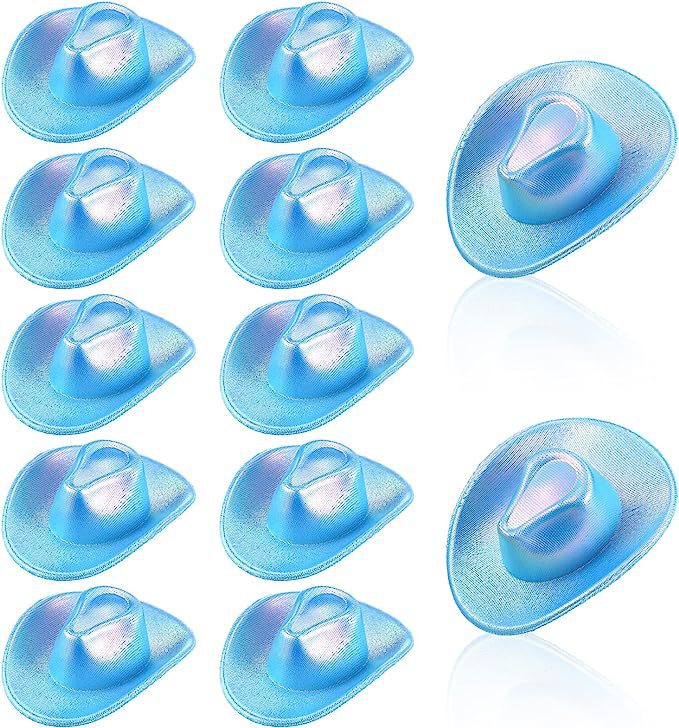 Mini Cowboy Hat Glitter Disco Cowgirl Hat Pink Micro Cute Doll Hat