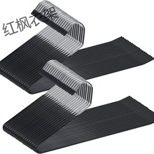 厂家直销不锈钢鹅形衣架之字金属衣架浸塑五金裤架衣橱收纳整理用